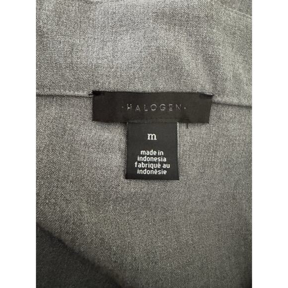 NWOT Halogen Faux Wrap Gray Belted Midi Skirt Women’s Size Medium - Picture 6 of 7